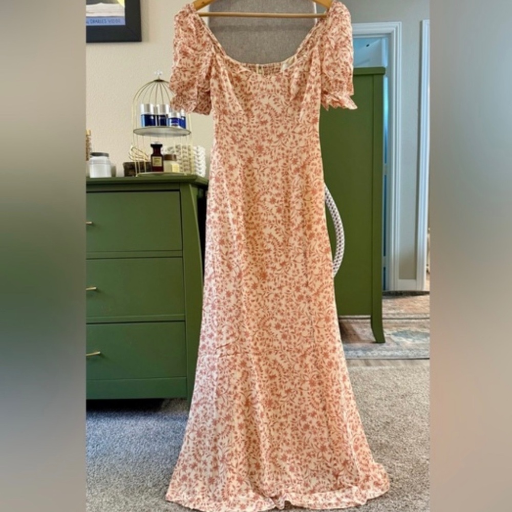 Reformation Gloria Dress In Corinne, brand new, never worn, no flaws.